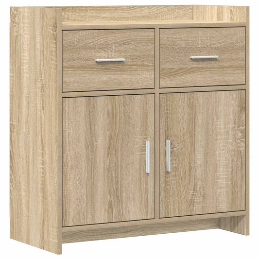 vidaXL Sideboard Sonoma Oak 75 x 36 x 80 cm Engineered Wood