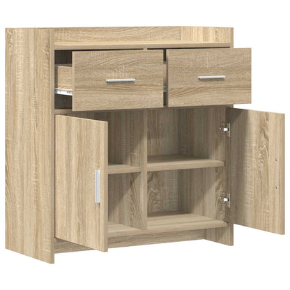 vidaXL Sideboard Sonoma Oak 75 x 36 x 80 cm Engineered Wood