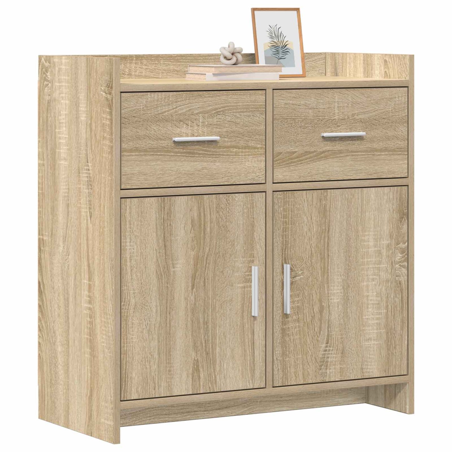 vidaXL Sideboard Sonoma Oak 75 x 36 x 80 cm Engineered Wood