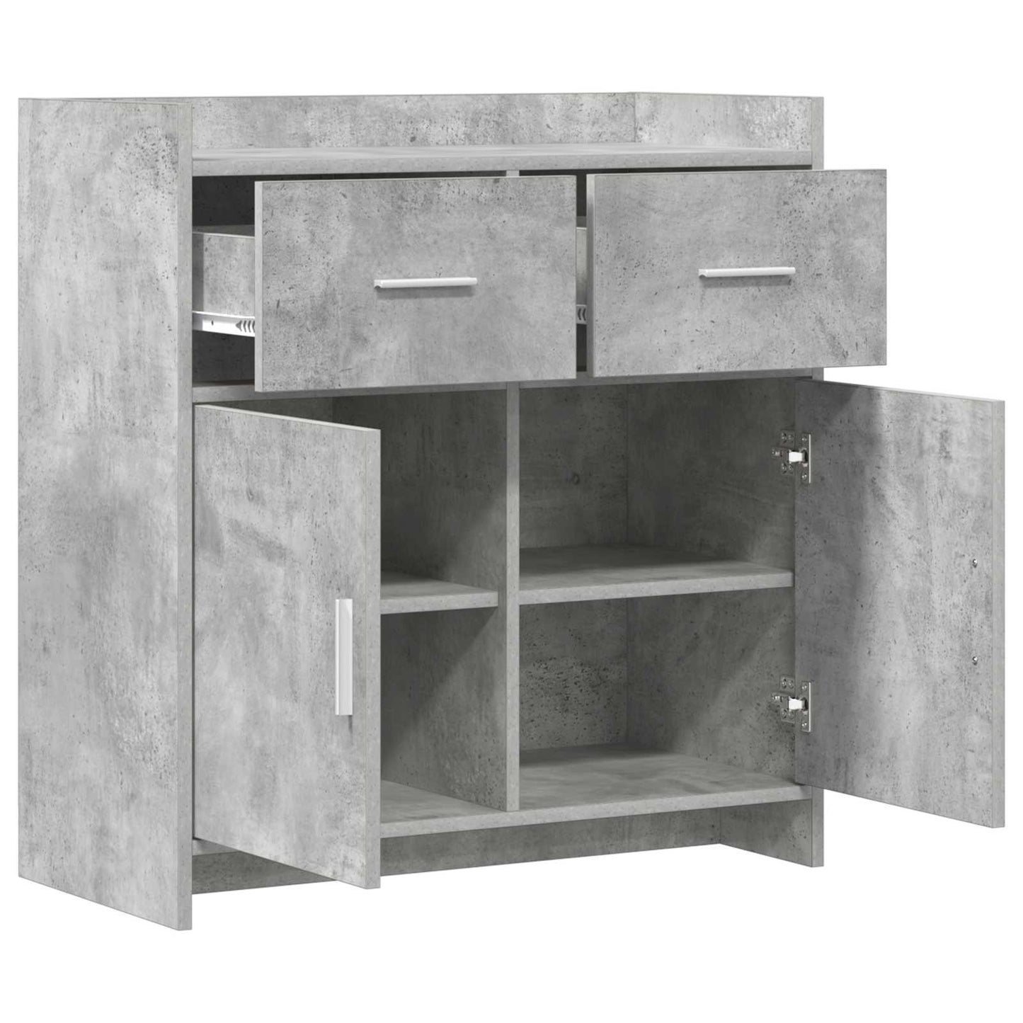 vidaXL Sideboard Concrete Grey 75 x 36 x 80 cm Engineered Wood