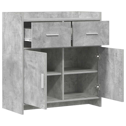 vidaXL Sideboard Concrete Grey 75 x 36 x 80 cm Engineered Wood