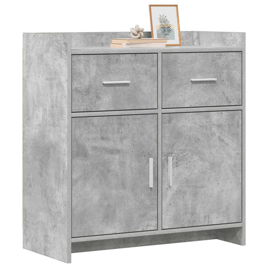 vidaXL Sideboard Concrete Grey 75 x 36 x 80 cm Engineered Wood