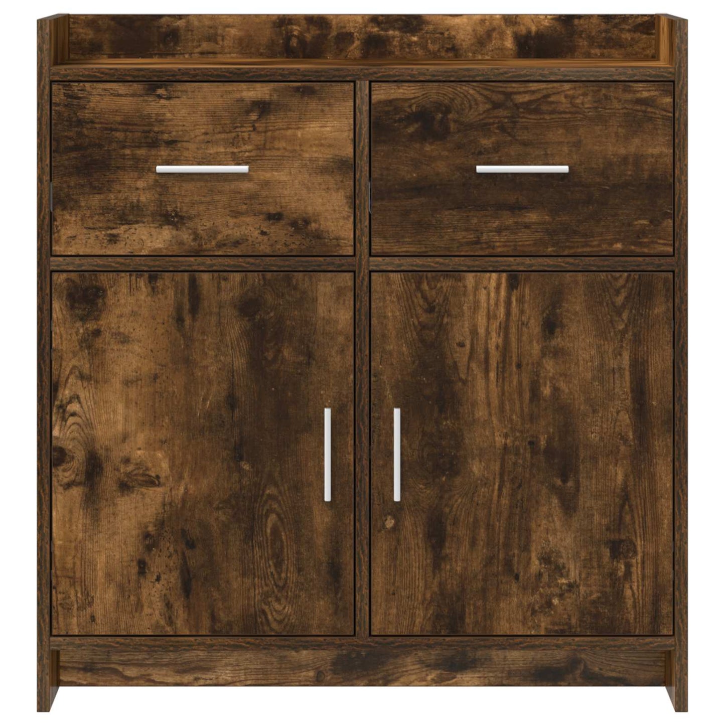 vidaXL Sideboard Smoked Oak 75 x 36 x 80 cm Engineered Wood
