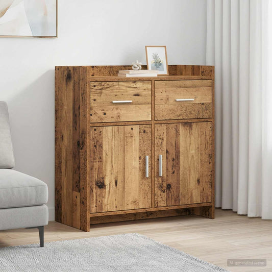 vidaXL Sideboard Old Wood 75 x 36 x 80 cm Engineered Wood
