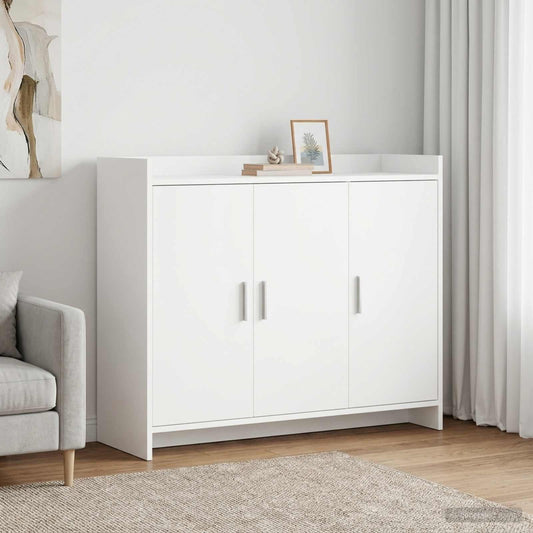 vidaXL Sideboard White 98.5 x 33 x 80 cm Engineered Wood