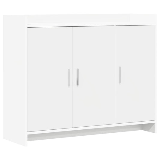 vidaXL Sideboard White 98.5 x 33 x 80 cm Engineered Wood