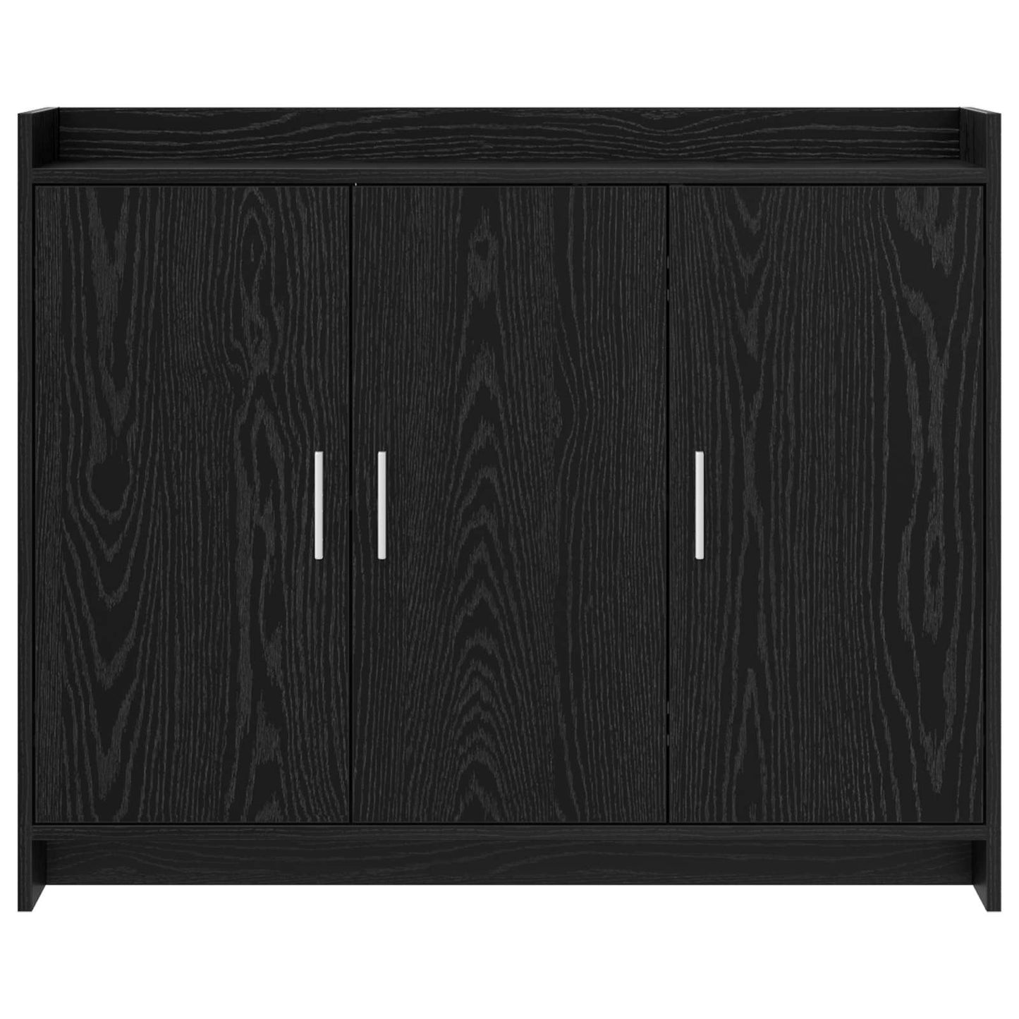 vidaXL Sideboard Black Oak 98.5 x 33 x 80 cm Engineered Wood