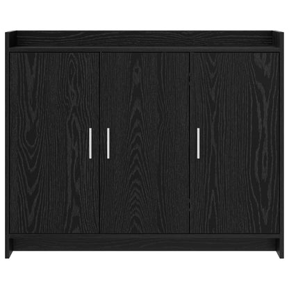 vidaXL Sideboard Black Oak 98.5 x 33 x 80 cm Engineered Wood