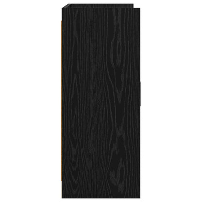 vidaXL Sideboard Black Oak 98.5 x 33 x 80 cm Engineered Wood