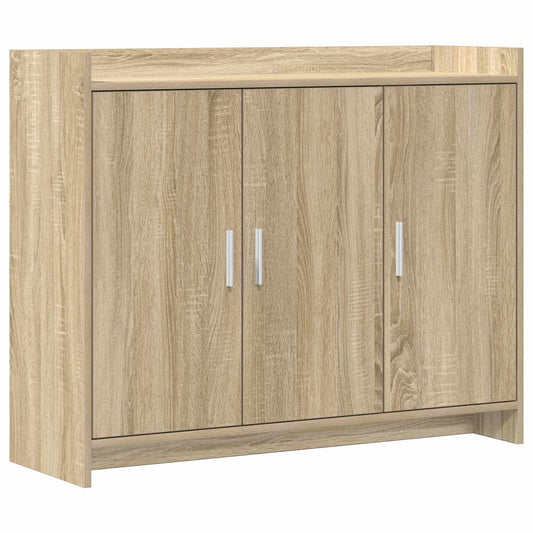 vidaXL Sideboard Sonoma Oak 98.5 x 33 x 80 cm Engineered Wood