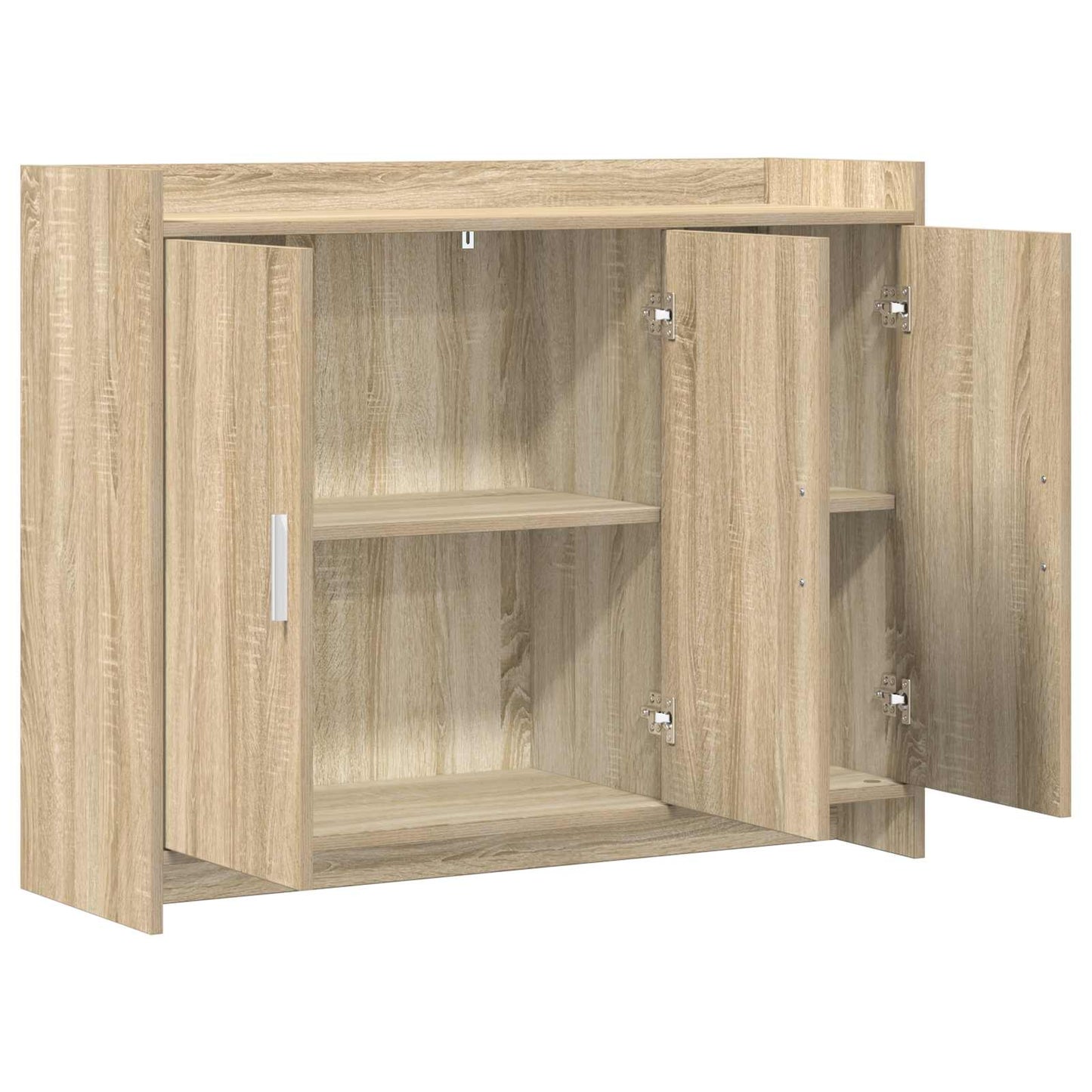 vidaXL Sideboard Sonoma Oak 98.5 x 33 x 80 cm Engineered Wood