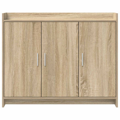 vidaXL Sideboard Sonoma Oak 98.5 x 33 x 80 cm Engineered Wood
