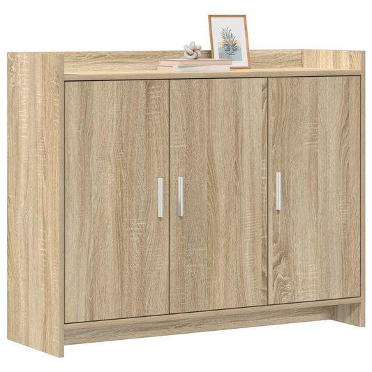 vidaXL Sideboard Sonoma Oak 98.5 x 33 x 80 cm Engineered Wood