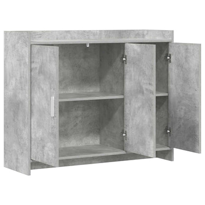 vidaXL Sideboard Concrete Grey 98.5 x 33 x 80 cm Engineered Wood