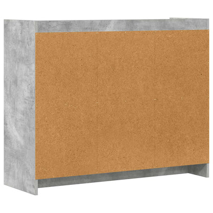 vidaXL Sideboard Concrete Grey 98.5 x 33 x 80 cm Engineered Wood