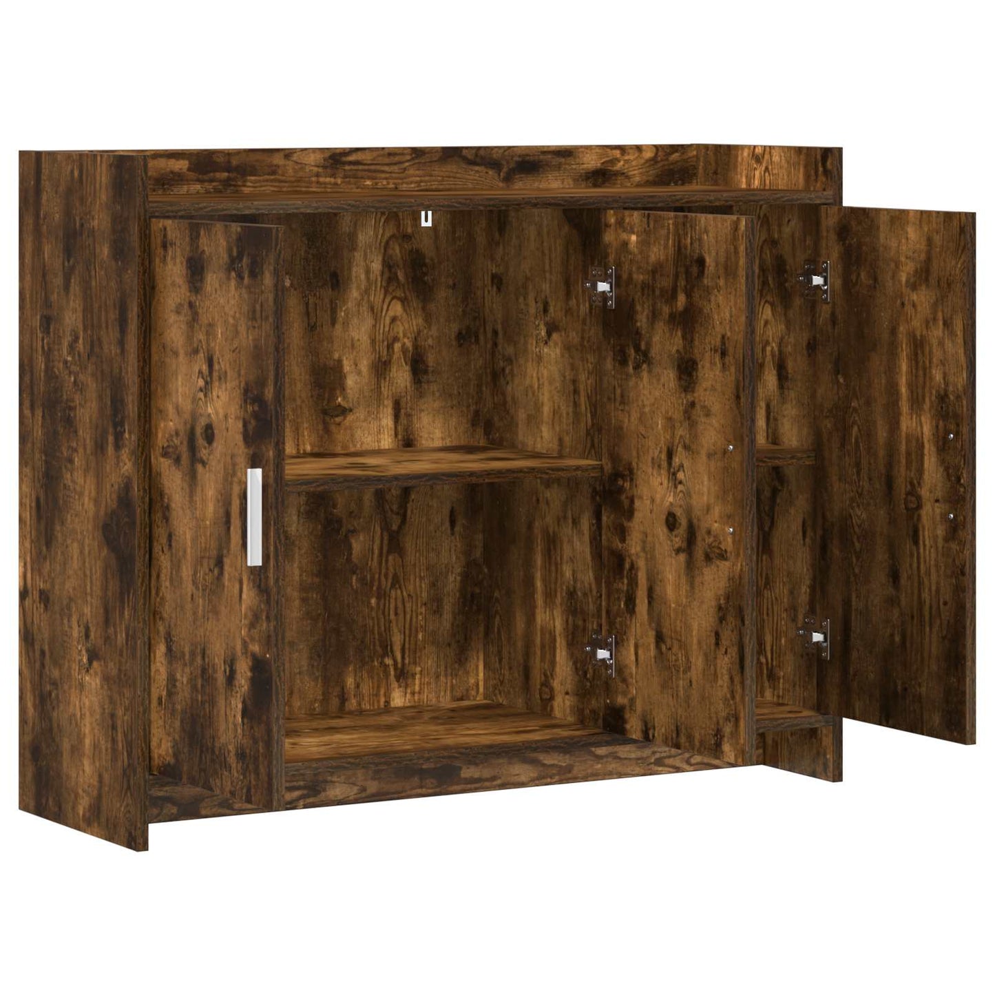 vidaXL Sideboard Smoked Oak 98.5 x 33 x 80 cm Engineered Wood