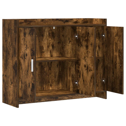 vidaXL Sideboard Smoked Oak 98.5 x 33 x 80 cm Engineered Wood
