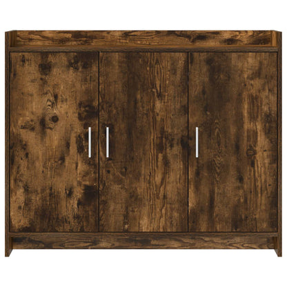 vidaXL Sideboard Smoked Oak 98.5 x 33 x 80 cm Engineered Wood