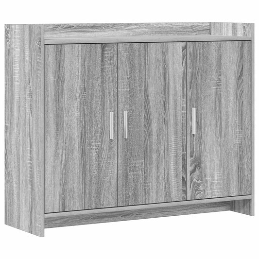 vidaXL Sideboard Grey Sonoma 98.5 x 33 x 80 cm Engineered Wood