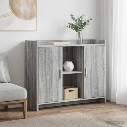 vidaXL Sideboard Grey Sonoma 98.5 x 33 x 80 cm Engineered Wood