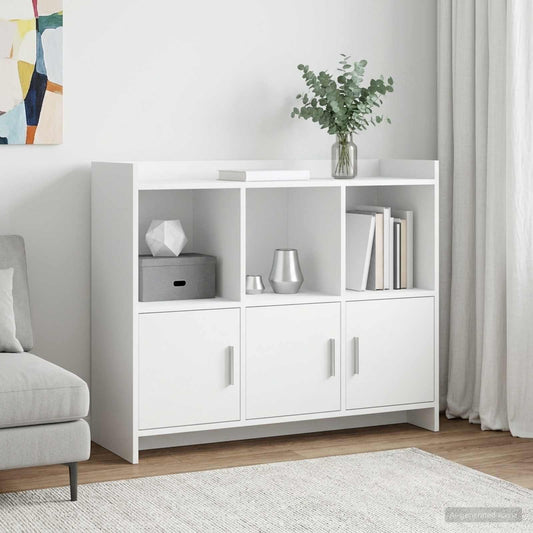 vidaXL Sideboard White 98.5 x 33 x 80 cm Engineered Wood
