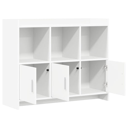 vidaXL Sideboard White 98.5 x 33 x 80 cm Engineered Wood