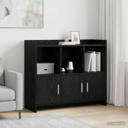 vidaXL Sideboard Black Oak 98.5 x 33 x 80 cm Engineered Wood
