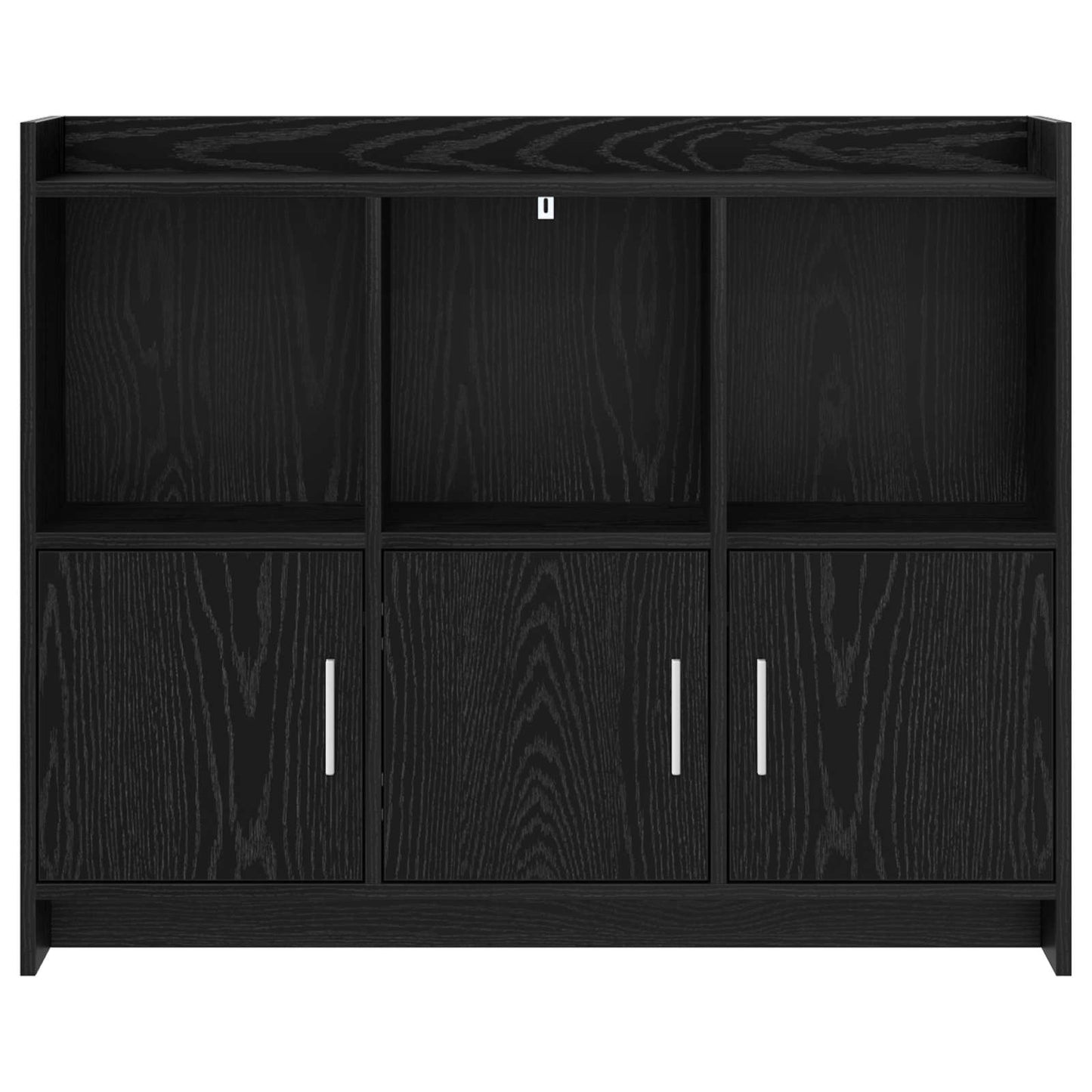 vidaXL Sideboard Black Oak 98.5 x 33 x 80 cm Engineered Wood