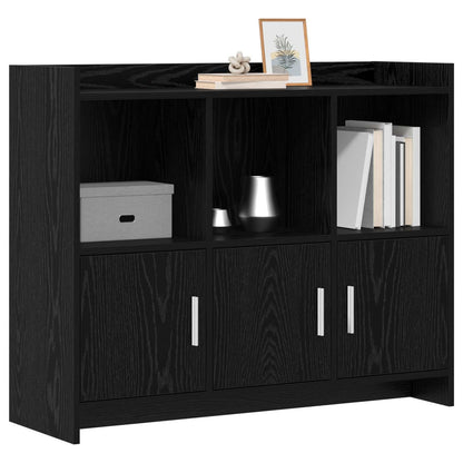 vidaXL Sideboard Black Oak 98.5 x 33 x 80 cm Engineered Wood