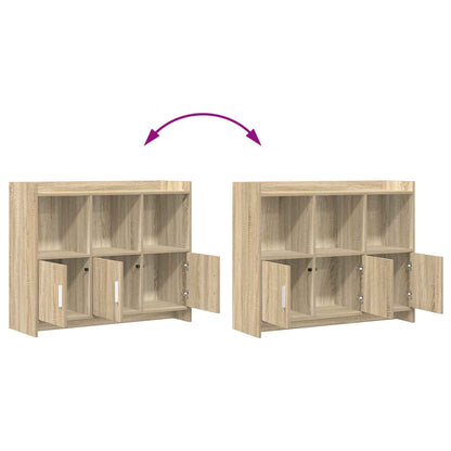 vidaXL Sideboard Sonoma Oak 98.5 x 33 x 80 cm Engineered Wood
