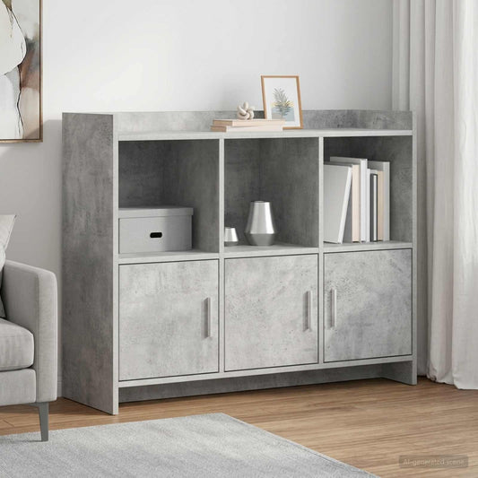 vidaXL Sideboard Concrete Grey 98.5 x 33 x 80 cm Engineered Wood