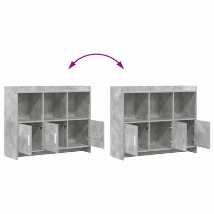 vidaXL Sideboard Concrete Grey 98.5 x 33 x 80 cm Engineered Wood