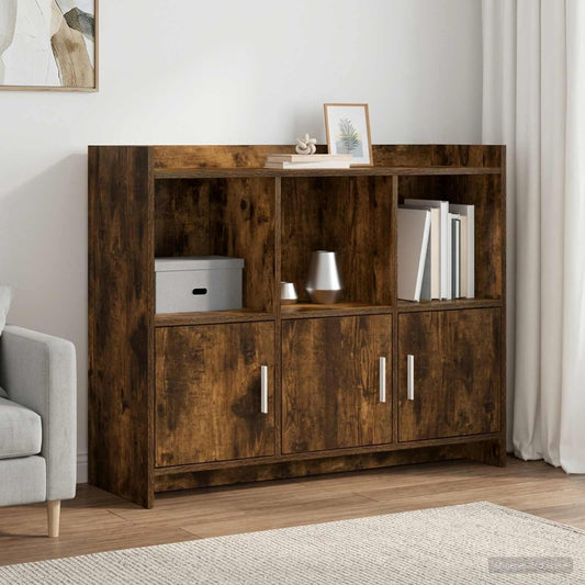 vidaXL Sideboard Smoked Oak 98.5 x 33 x 80 cm Engineered Wood