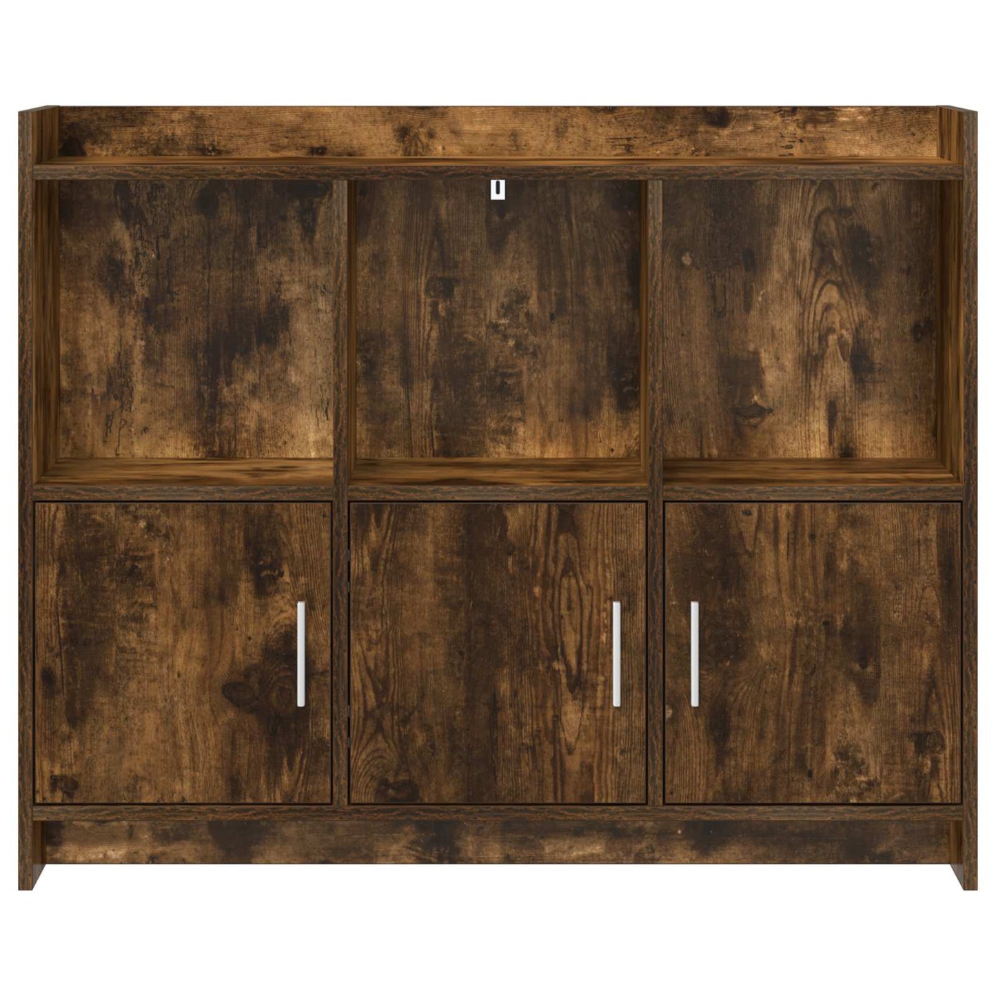 vidaXL Sideboard Smoked Oak 98.5 x 33 x 80 cm Engineered Wood