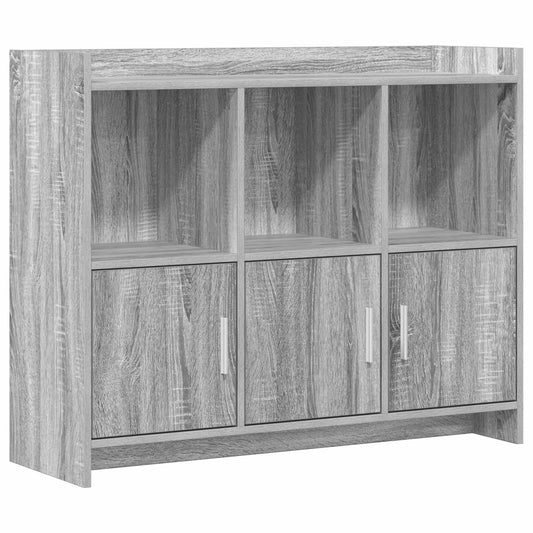 vidaXL Sideboard Grey Sonoma 98.5 x 33 x 80 cm Engineered Wood
