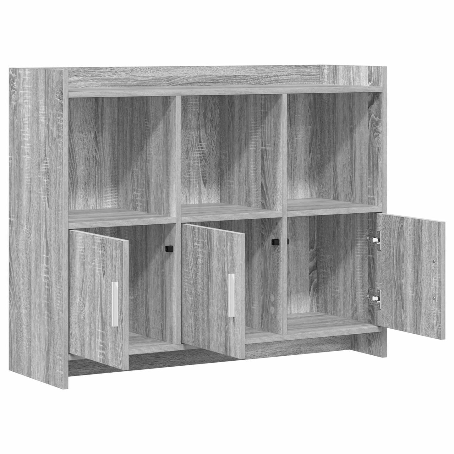 vidaXL Sideboard Grey Sonoma 98.5 x 33 x 80 cm Engineered Wood