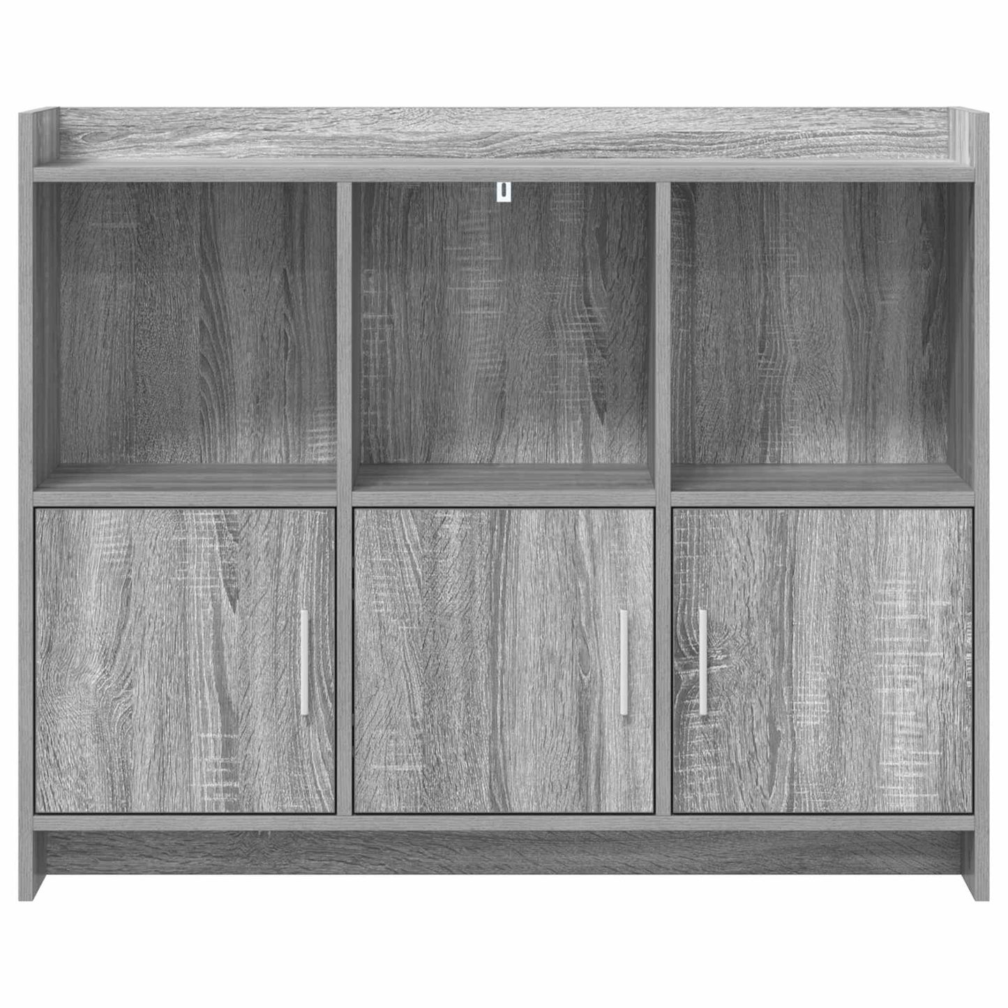 vidaXL Sideboard Grey Sonoma 98.5 x 33 x 80 cm Engineered Wood