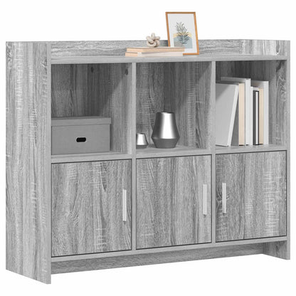 vidaXL Sideboard Grey Sonoma 98.5 x 33 x 80 cm Engineered Wood