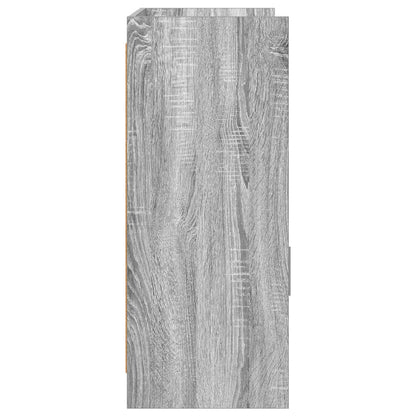 vidaXL Sideboard Grey Sonoma 98.5 x 33 x 80 cm Engineered Wood