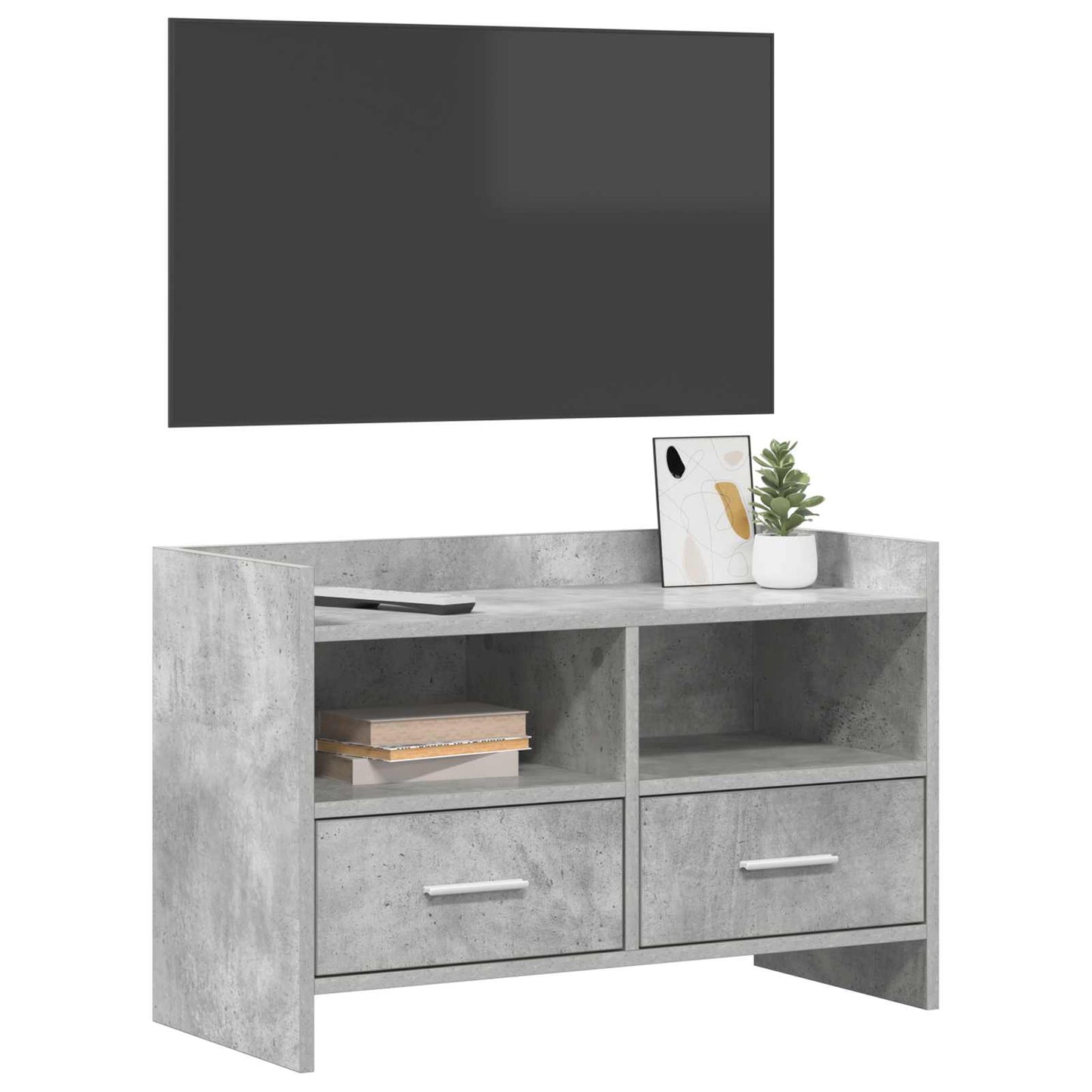 vidaXL TV Cabinet 71.5 x 33 x 47 cm Concrete Grey Engineered Wood