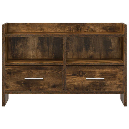 vidaXL TV Cabinet 71.5 x 33 x 47 cm Smoked Oak Engineered Wood