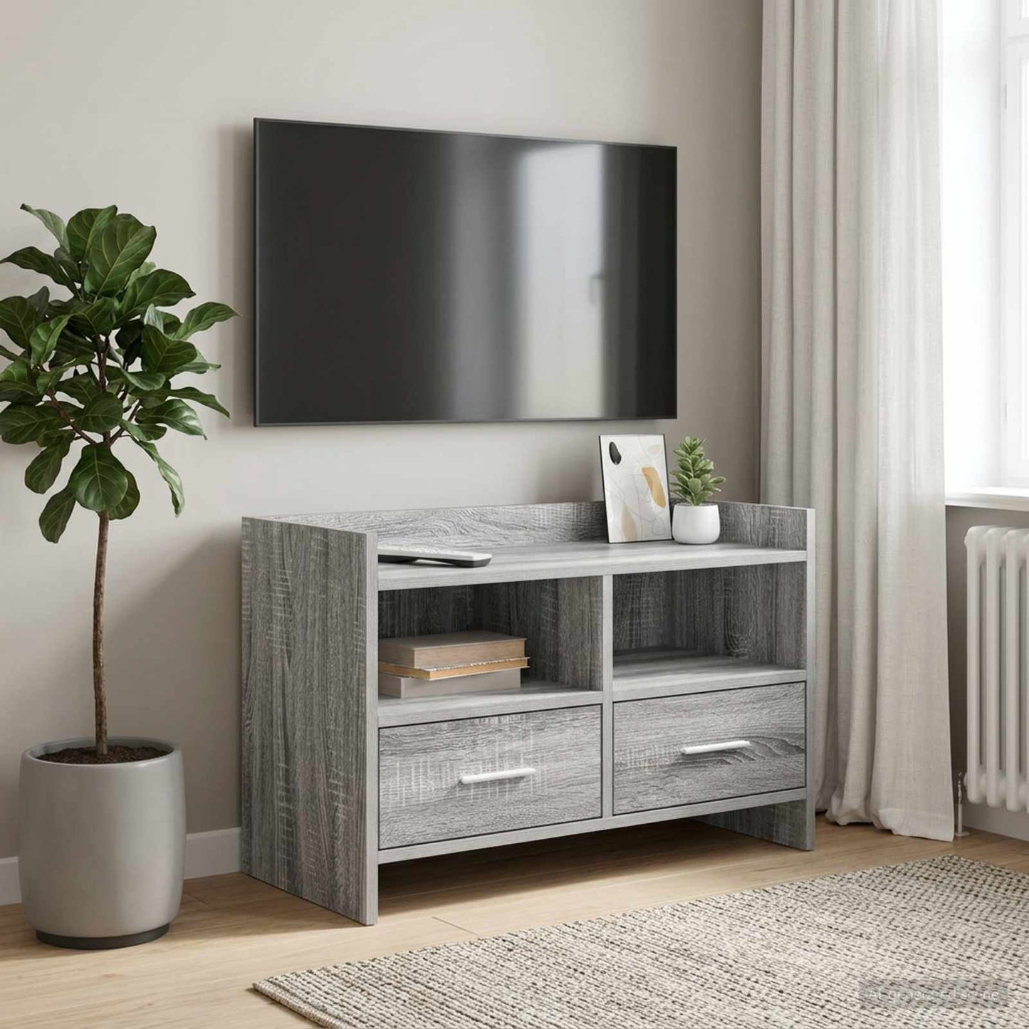 vidaXL TV Cabinet 71.5 x 33 x 47 cm Grey Sonoma Engineered Wood