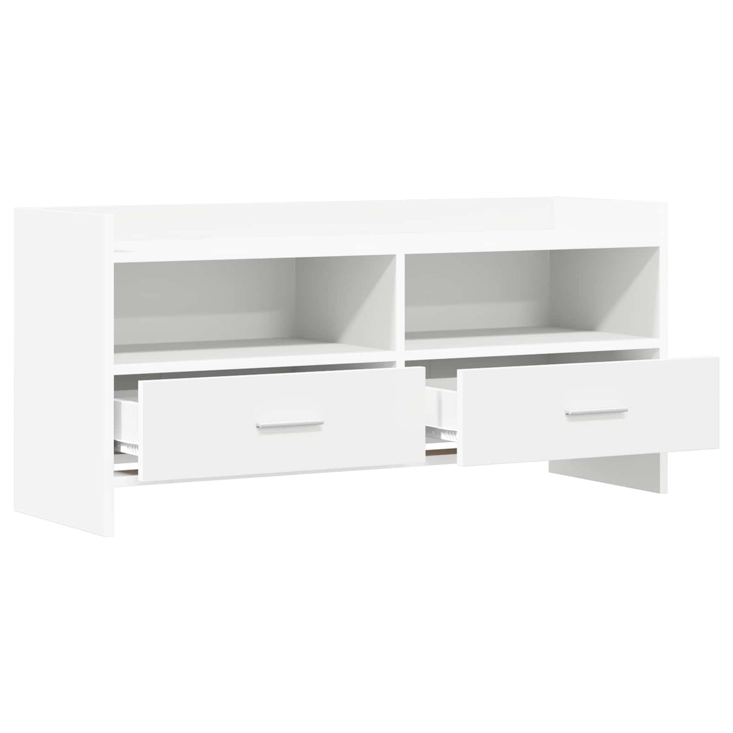 vidaXL TV Cabinet 100 x 33 x 47 cm White Engineered Wood