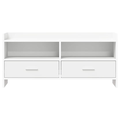 vidaXL TV Cabinet 100 x 33 x 47 cm White Engineered Wood
