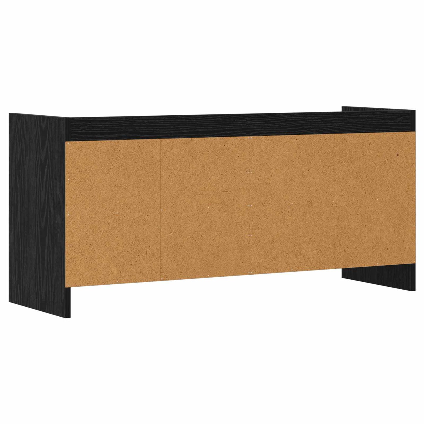 vidaXL TV Cabinet 100 x 33 x 47 cm Black Oak Engineered Wood
