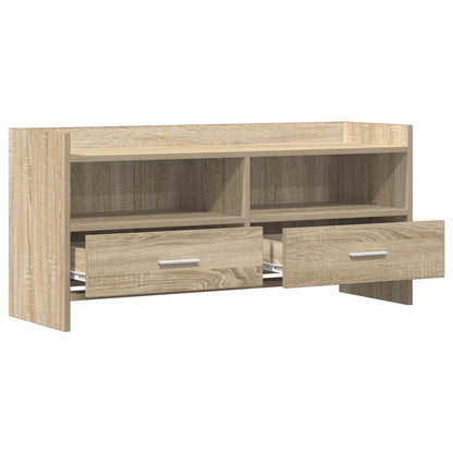 vidaXL TV Cabinet 100 x 33 x 47 cm Sonoma Oak Engineered Wood
