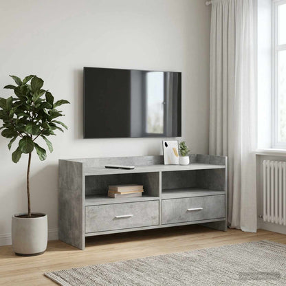 vidaXL TV Cabinet 100 x 33 x 47 cm Concrete Grey Engineered Wood