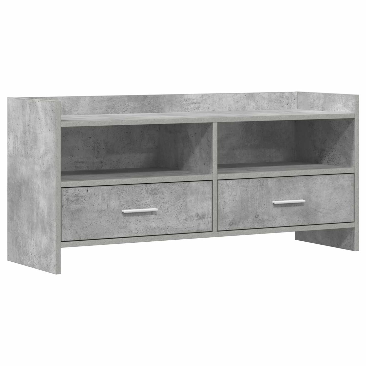 vidaXL TV Cabinet 100 x 33 x 47 cm Concrete Grey Engineered Wood