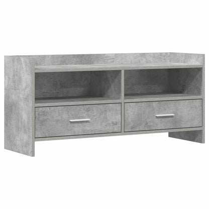 vidaXL TV Cabinet 100 x 33 x 47 cm Concrete Grey Engineered Wood