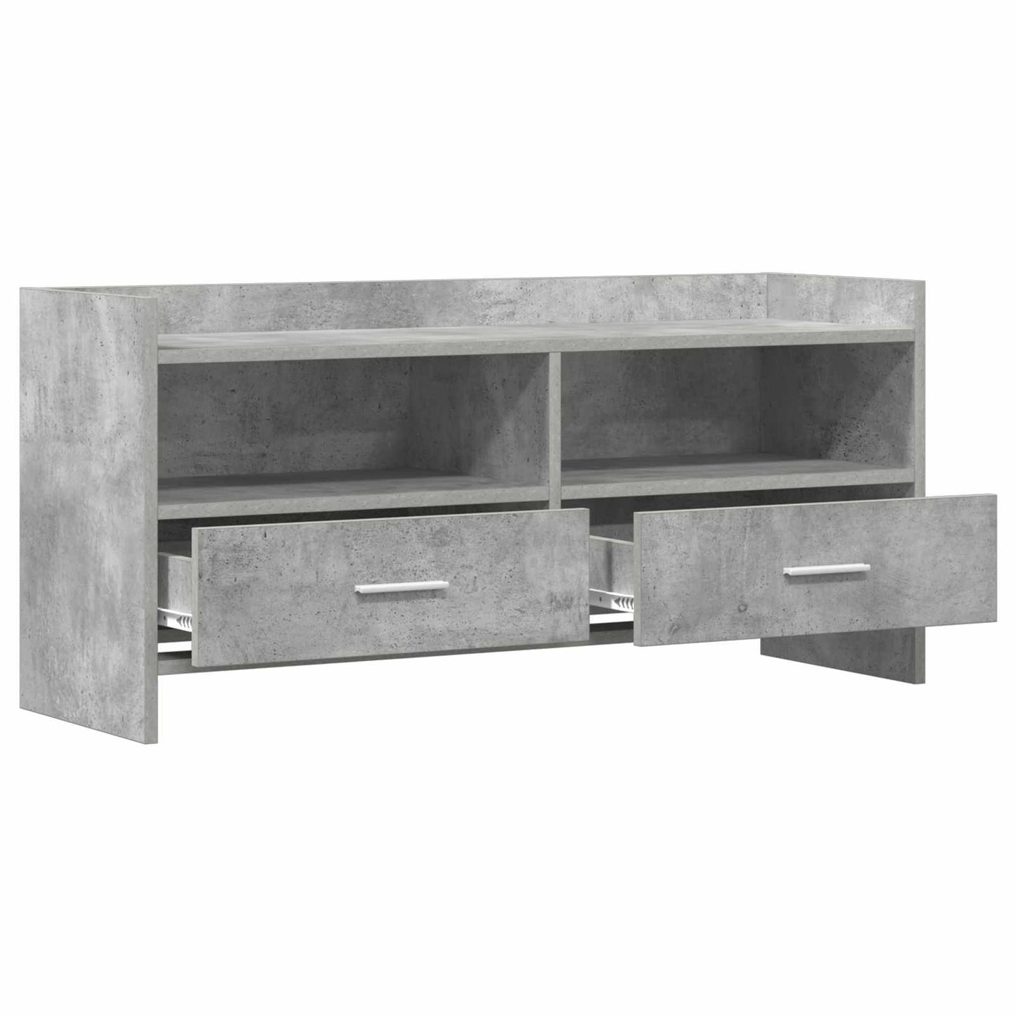 vidaXL TV Cabinet 100 x 33 x 47 cm Concrete Grey Engineered Wood